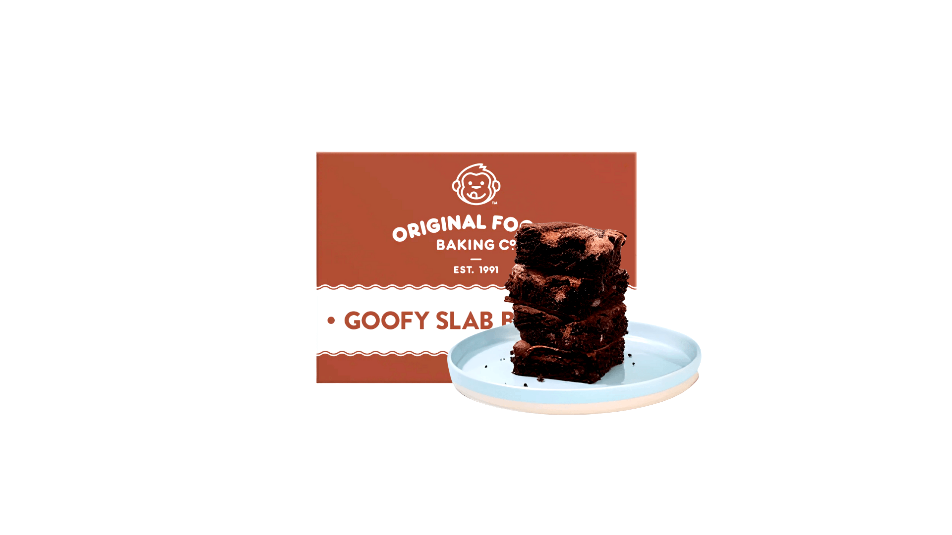 Original Foods Slab Slice - Caramel & Walnut Brownie (2.3kg)