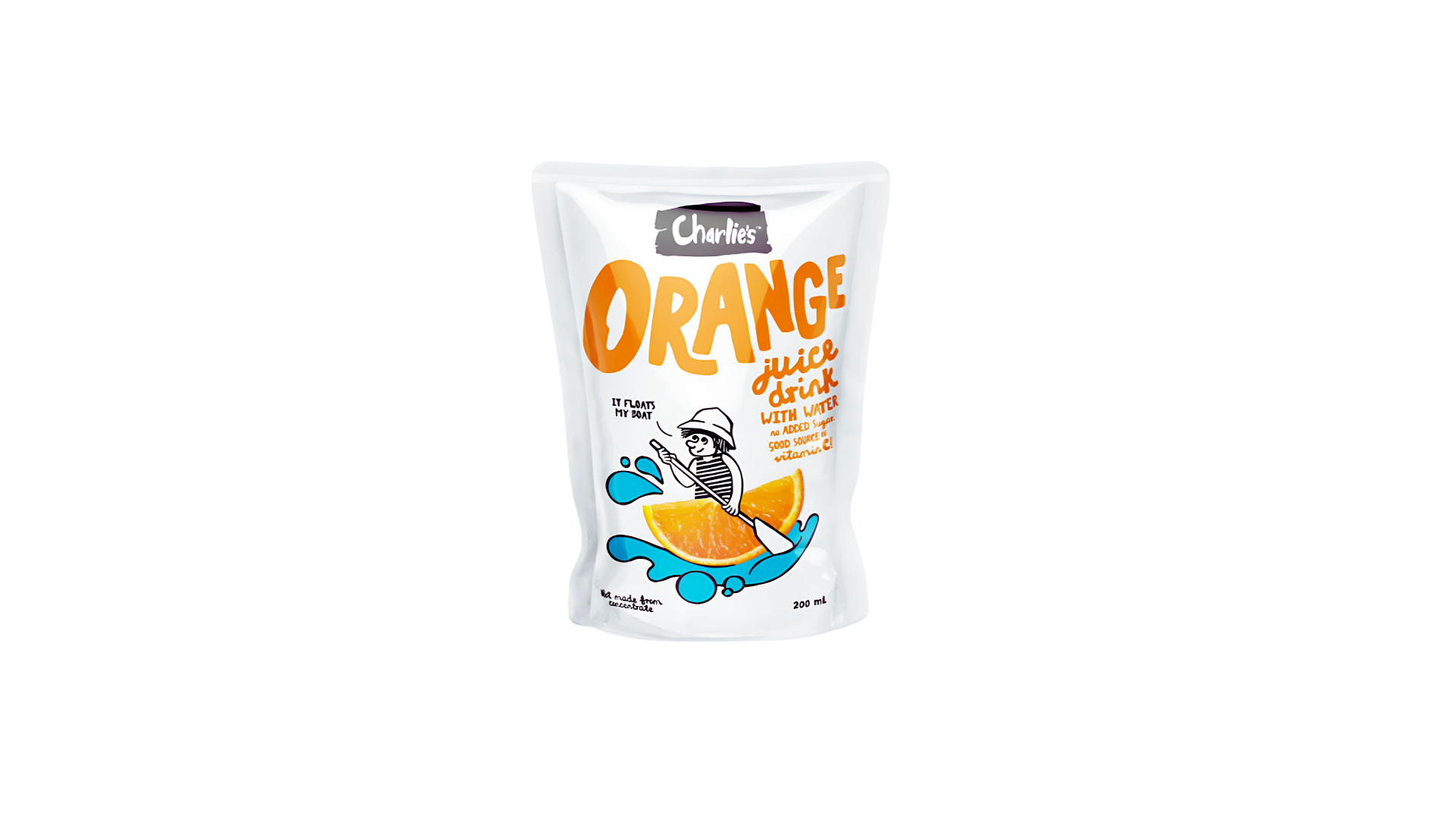 Charlie's Juice Pouch - Orange (200ml x 10 pack)