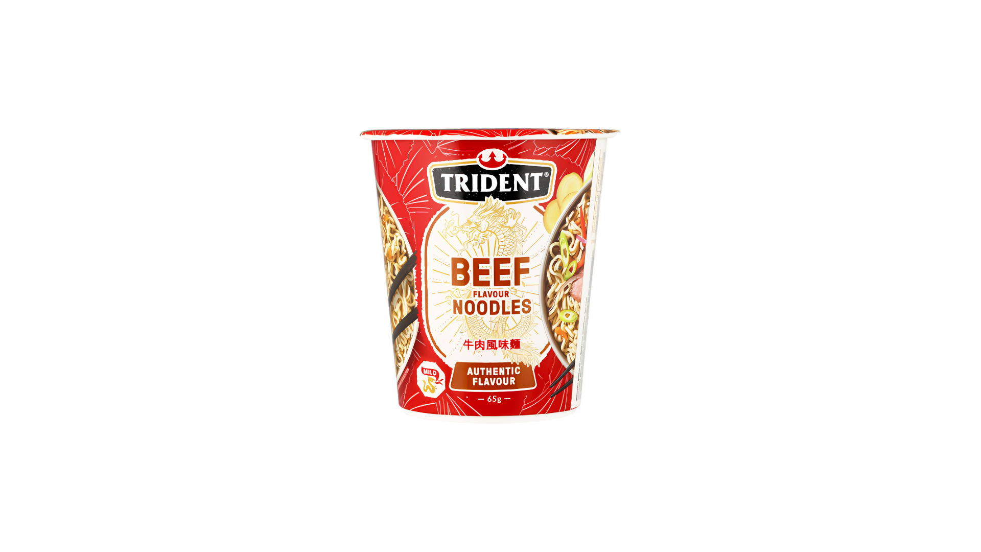 Trident Beef Cup Noodles (65g x 12)