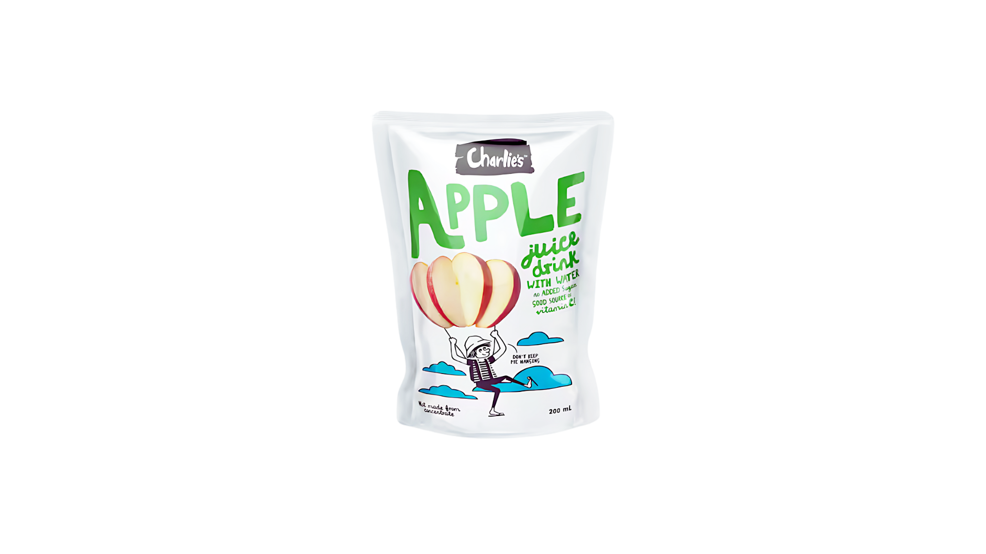 Charlie's Juice Pouch - Apple (200ml x 10 pack)
