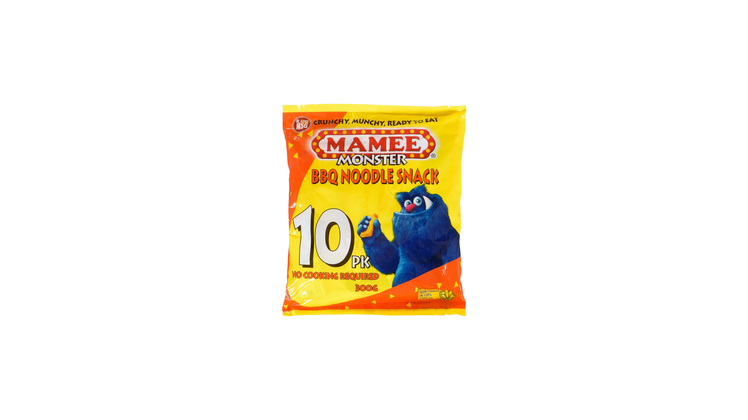 Mamee Monster BBQ Noodle Snack (10pack)