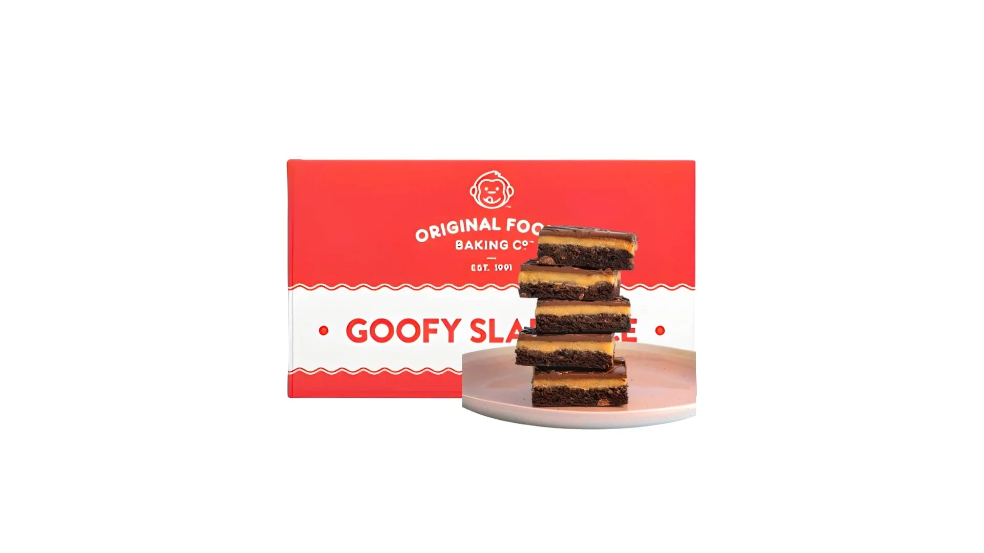 Original Foods Slab Slice - Gluten Free Salted Caramel Brownie 1.9kg
