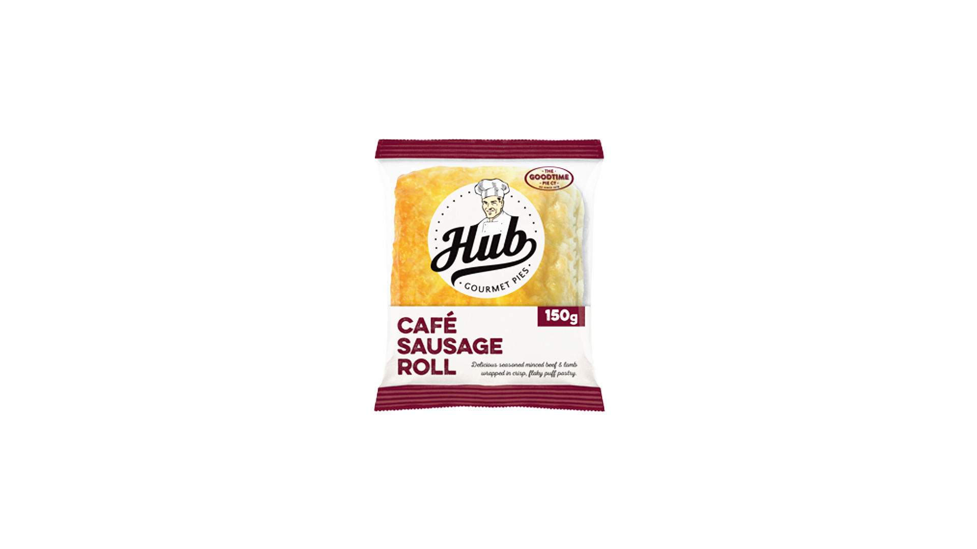 Goodtime Hub Gourmet Cafe' Gourmet Sausage Roll (150g x 10)