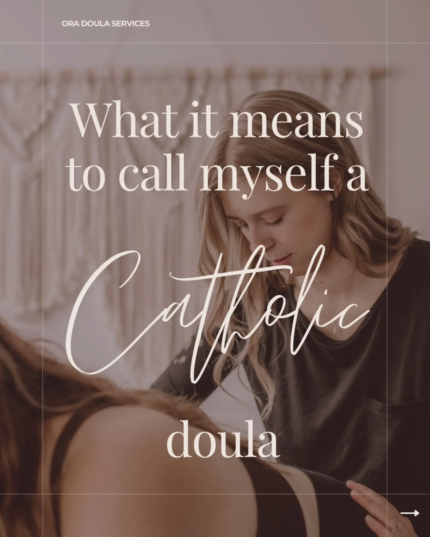 As a birthworker and a person of faith, I've seen more than a few instances of wrong assumptions about how faith plays a role in birthwork. As a Catholic Christian, everything about who I am is a reflection of my faith. But what does that actually lo