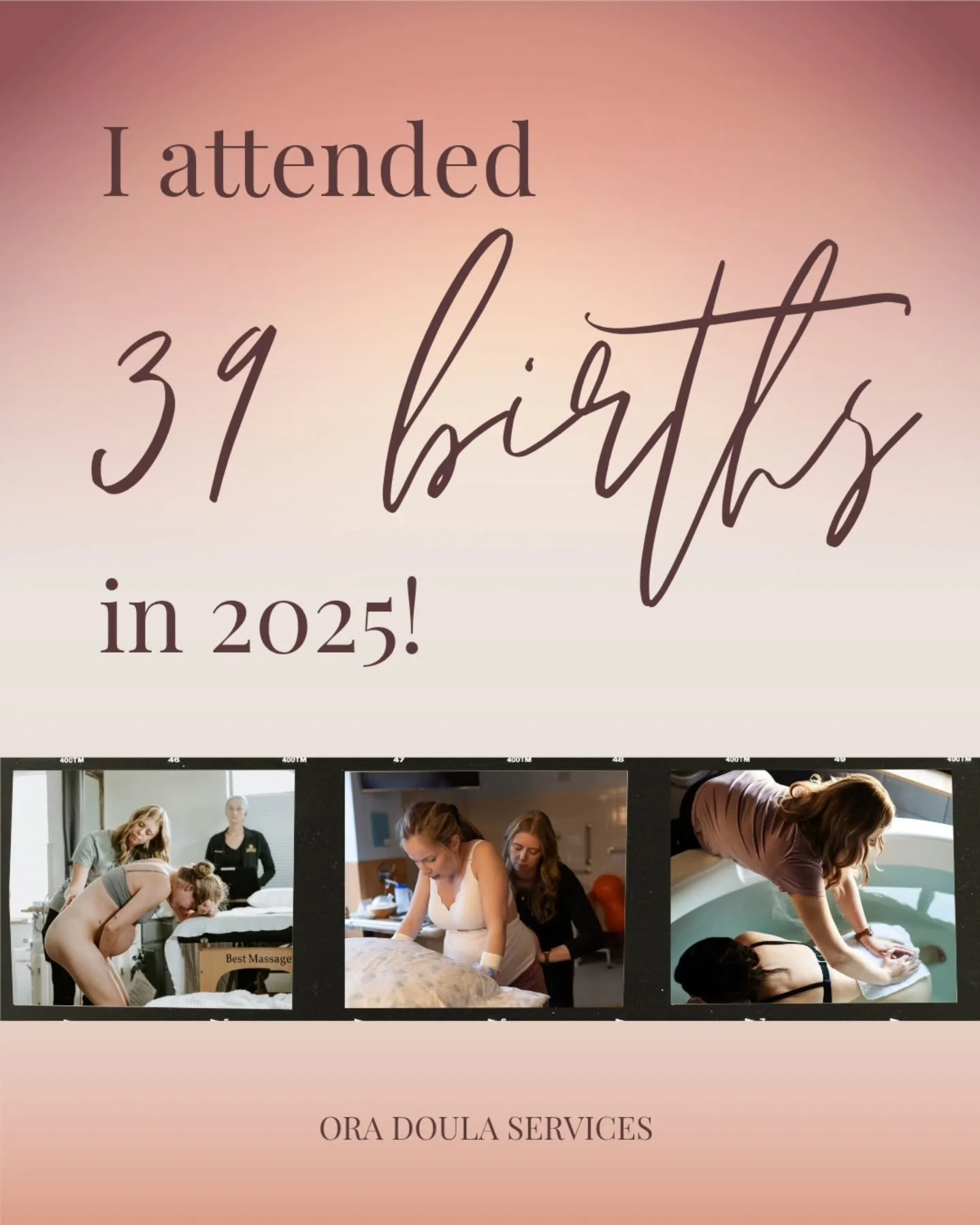 This year, I witnessed and supported 39 mothers as they welcomed their babies into the world!

2025, what a year! Of those 39 births, 31 were unmedicated, including 9 waterbirths. Several were VBACs, including a VBA2C and a VBA3C with a vertical inci