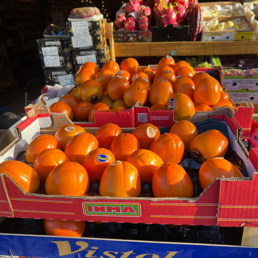 pomegranates and persimmons