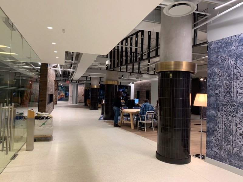 Blackened Bronze Column Cladding