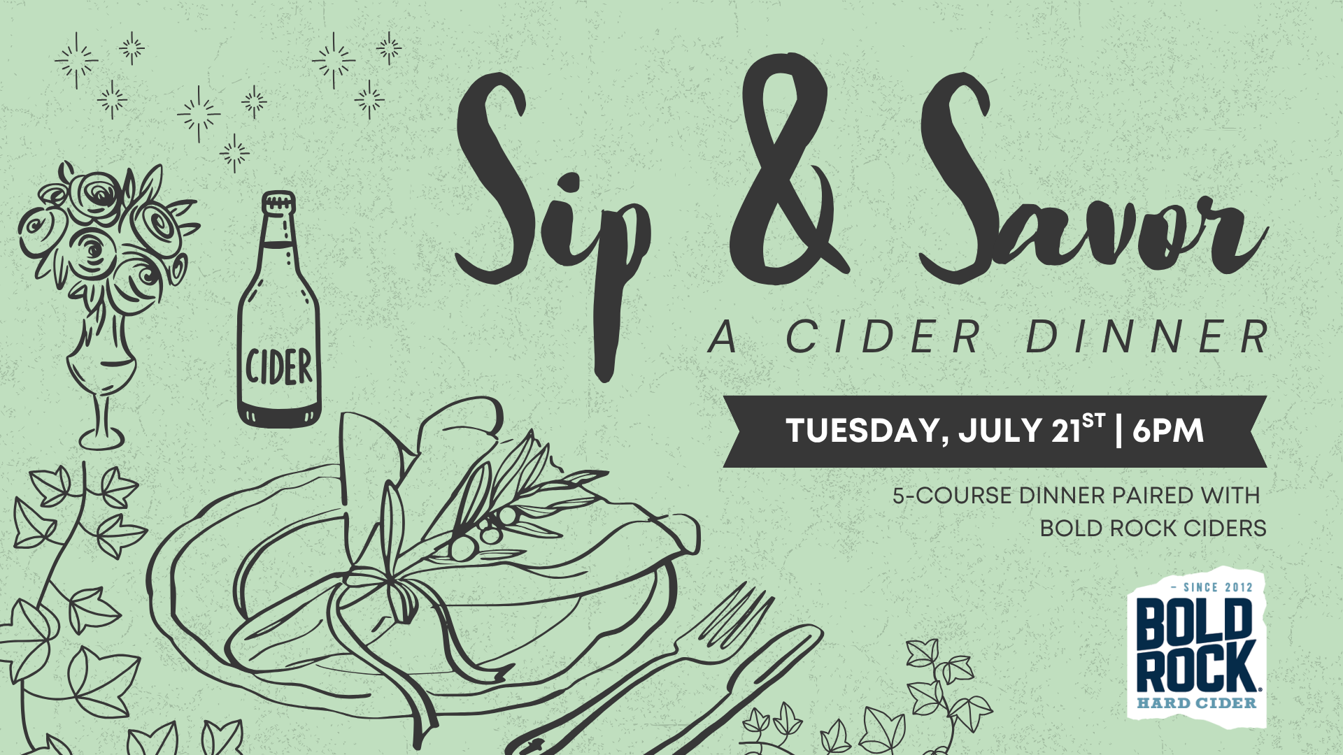 Sip & Savor: A Cider Dinner