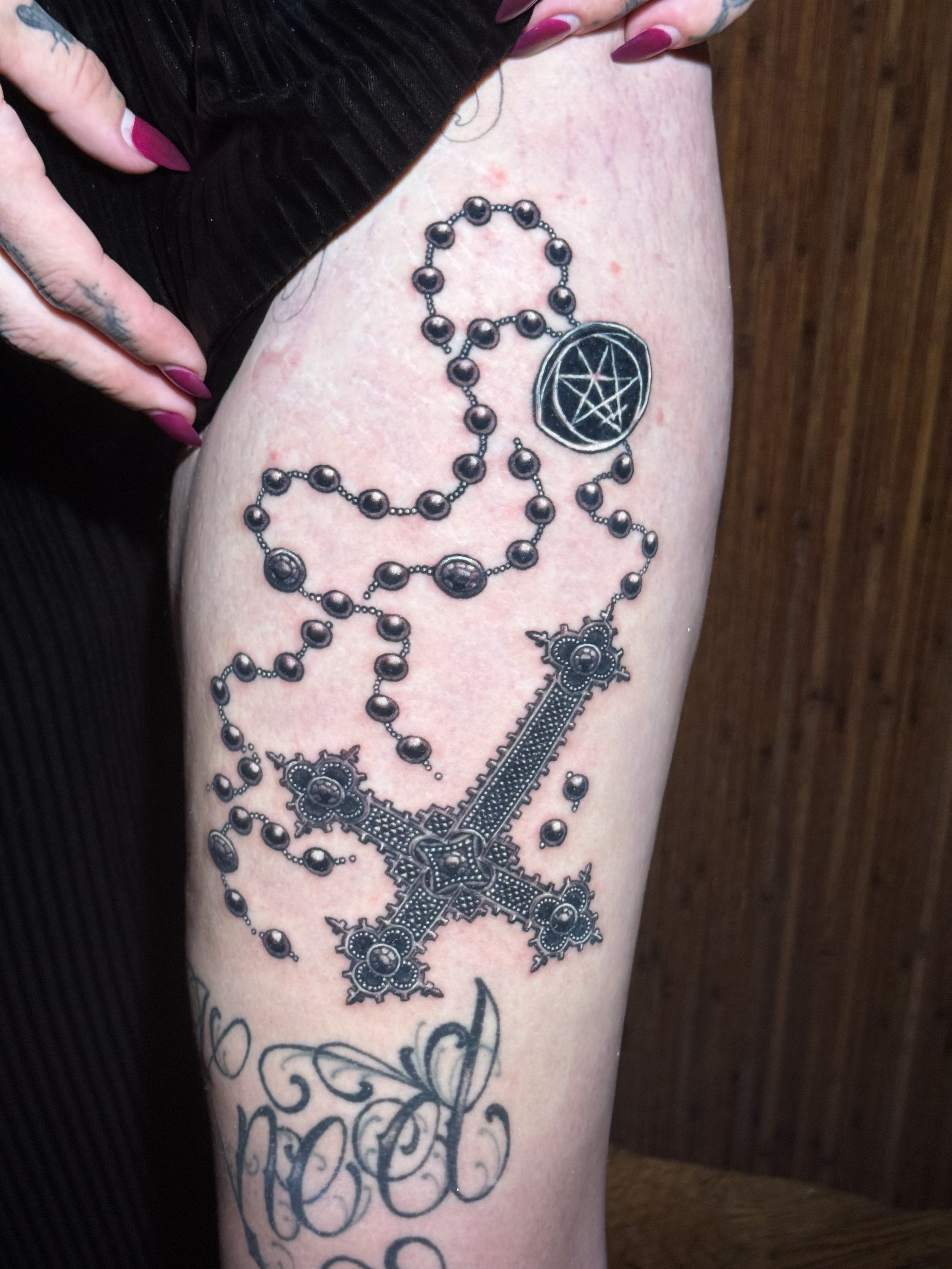 The Sinner's crucifix - partially healed.