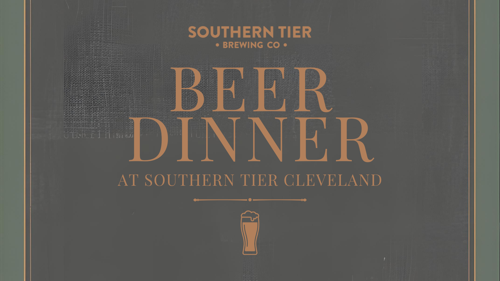 CLE Brew'd Beer Dinner