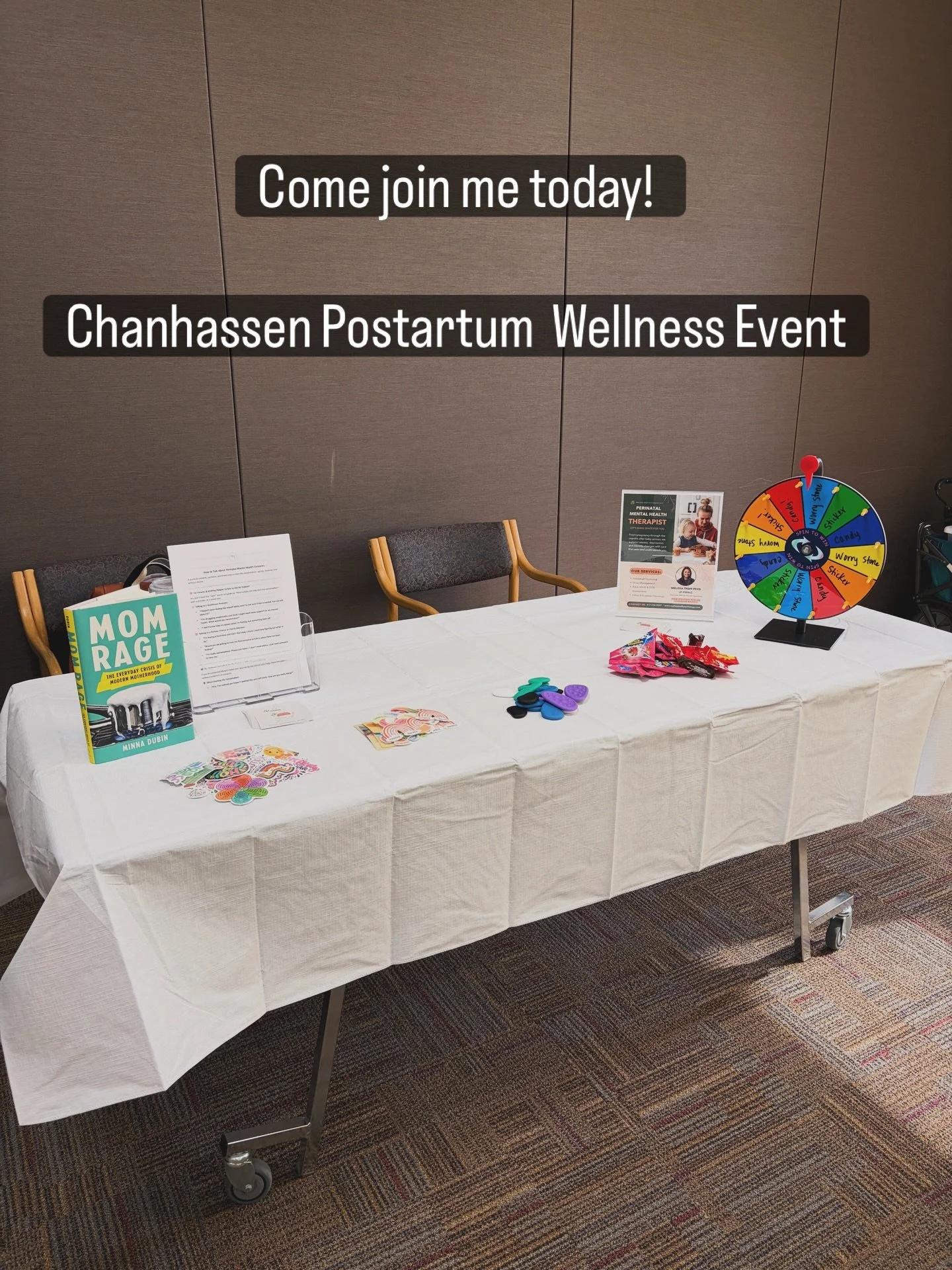 Come join me today at the Chanhassen Postpartum Wellness Fair from 10am to 1pm at the Chanhassen Recreation Center!