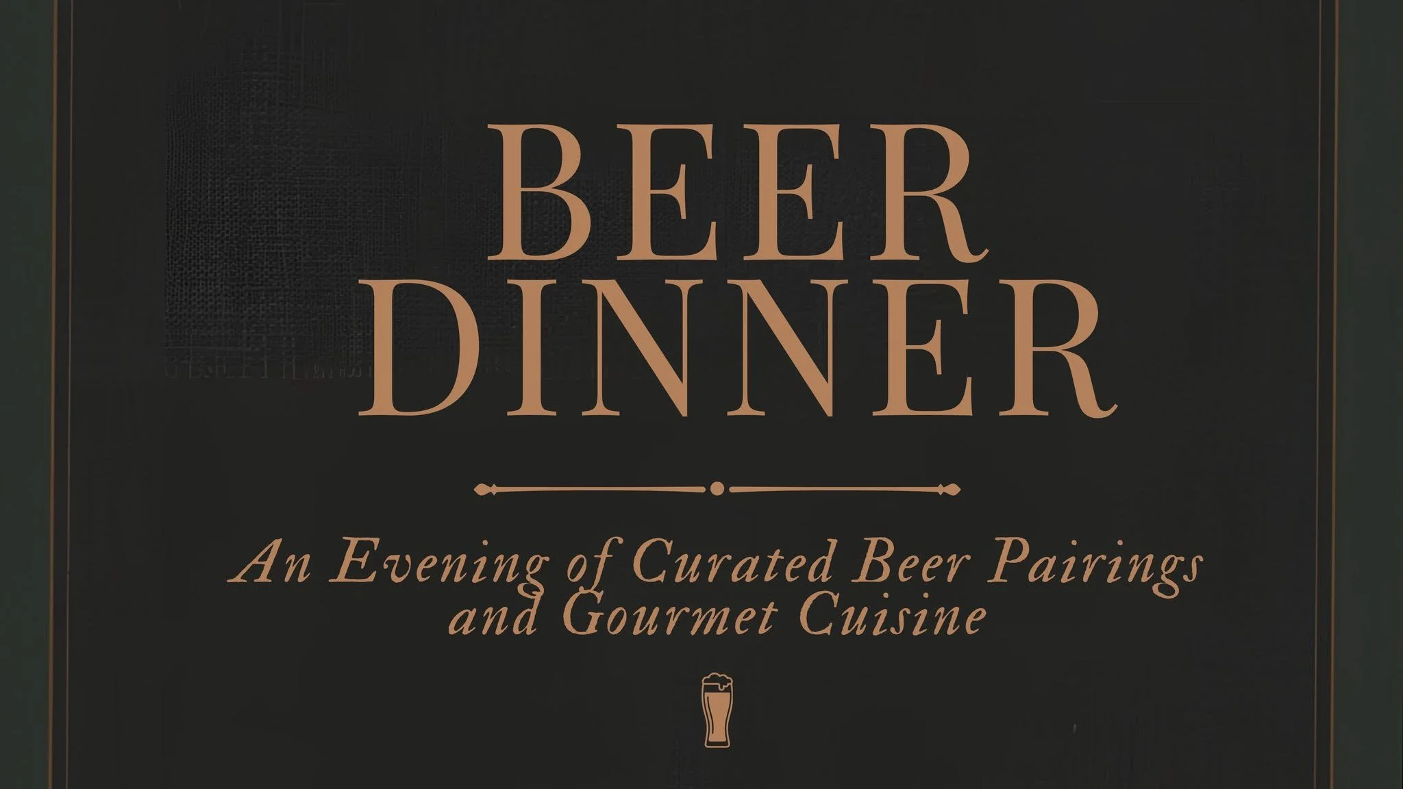 Victory Beer Dinner