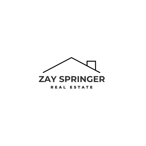 Logo for Zay Springer Real Estate with a stylized building icon.