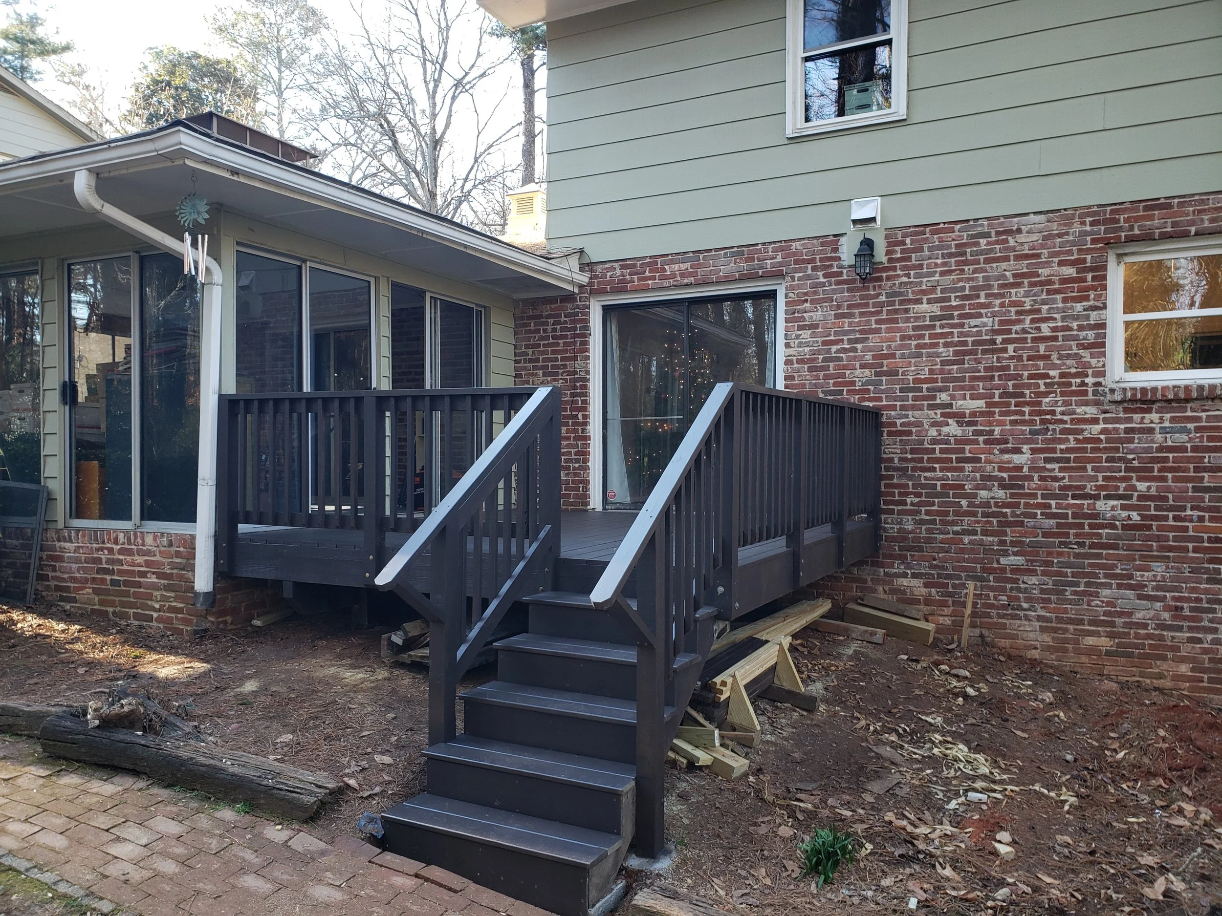 Finished and Stained Deck