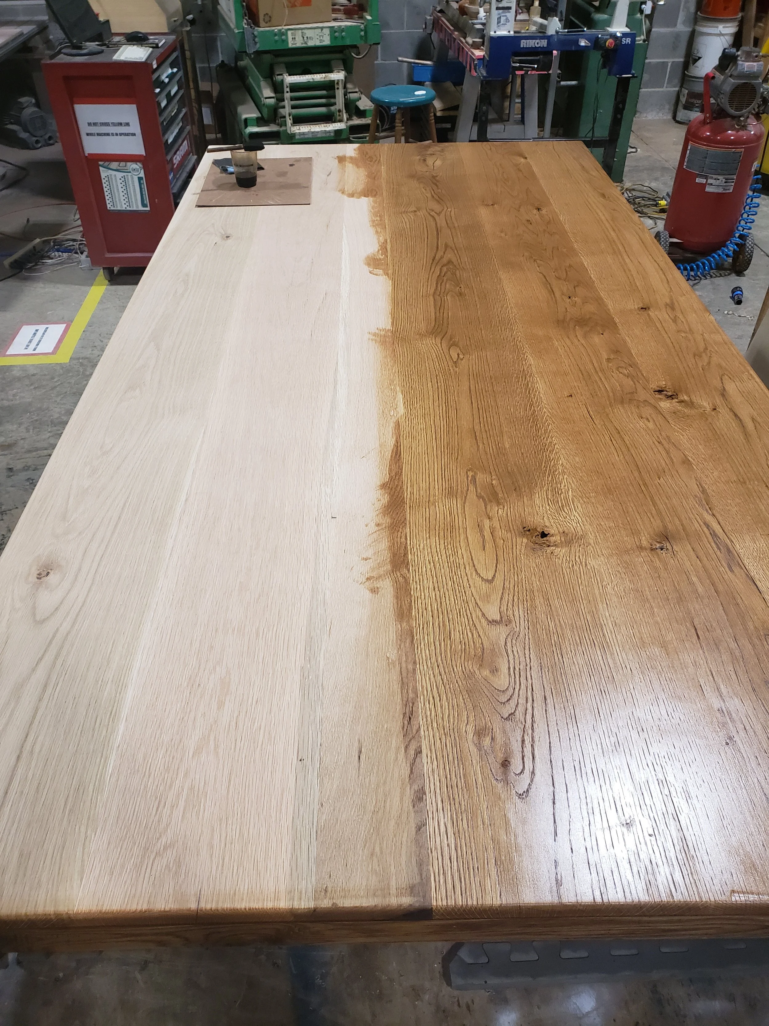 First Application Of Finish (Dark Tung Oil)
