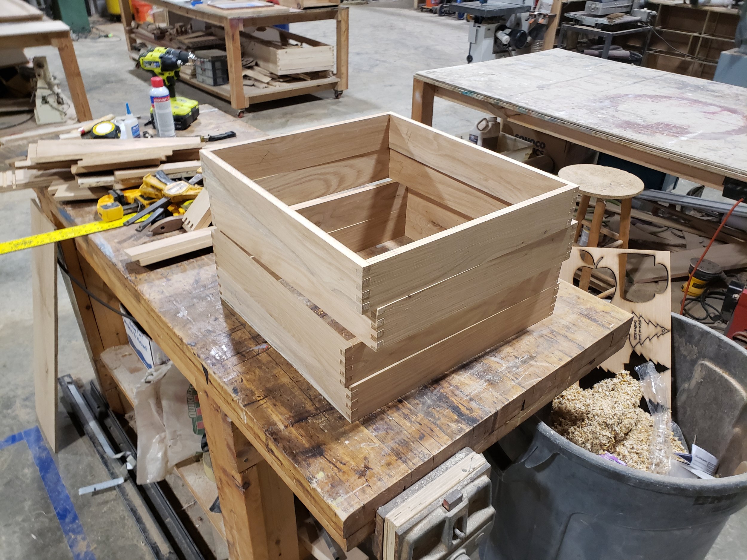 Drawer Boxes With Box Joints