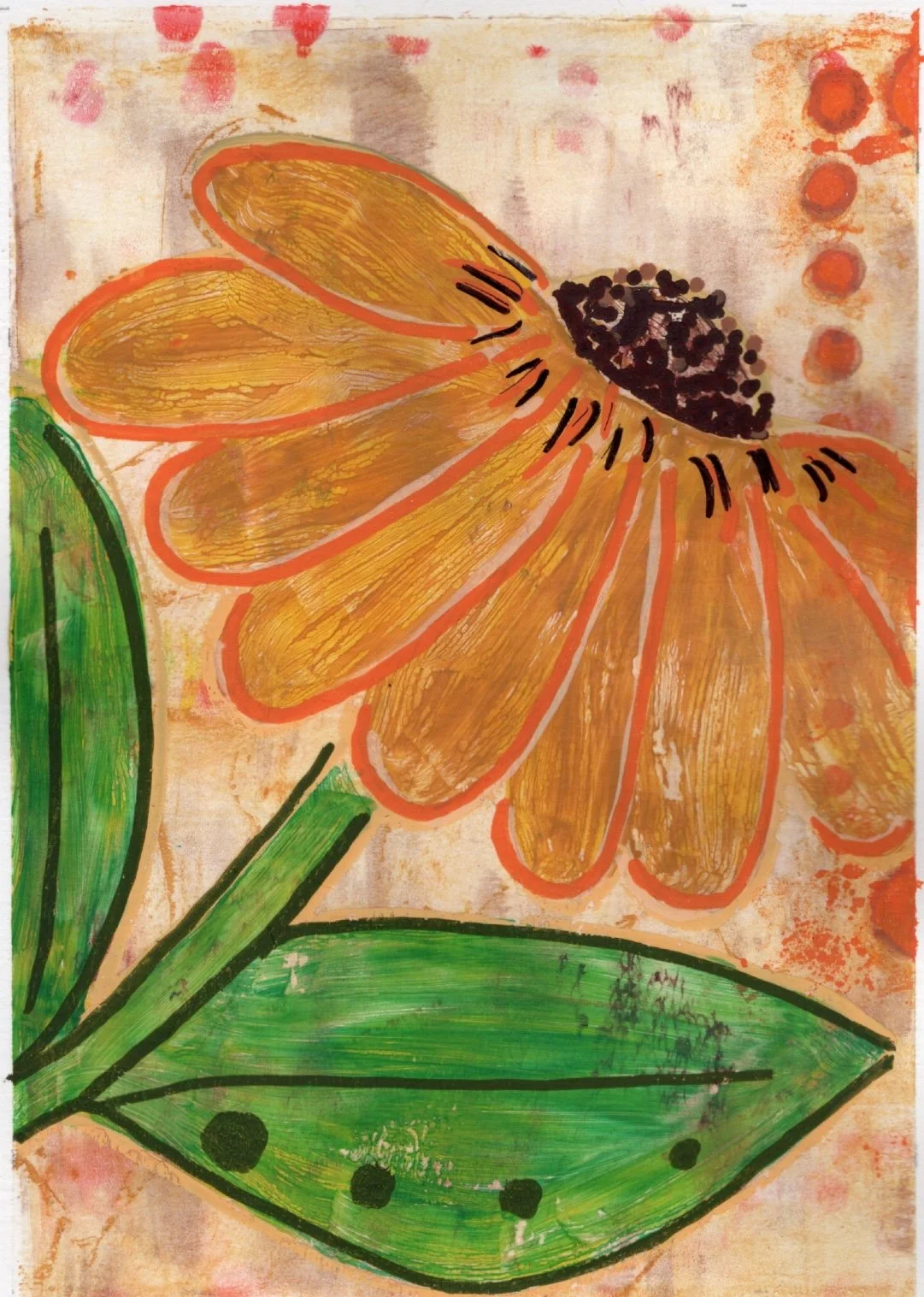 Sunflower gelli print1.jpg
