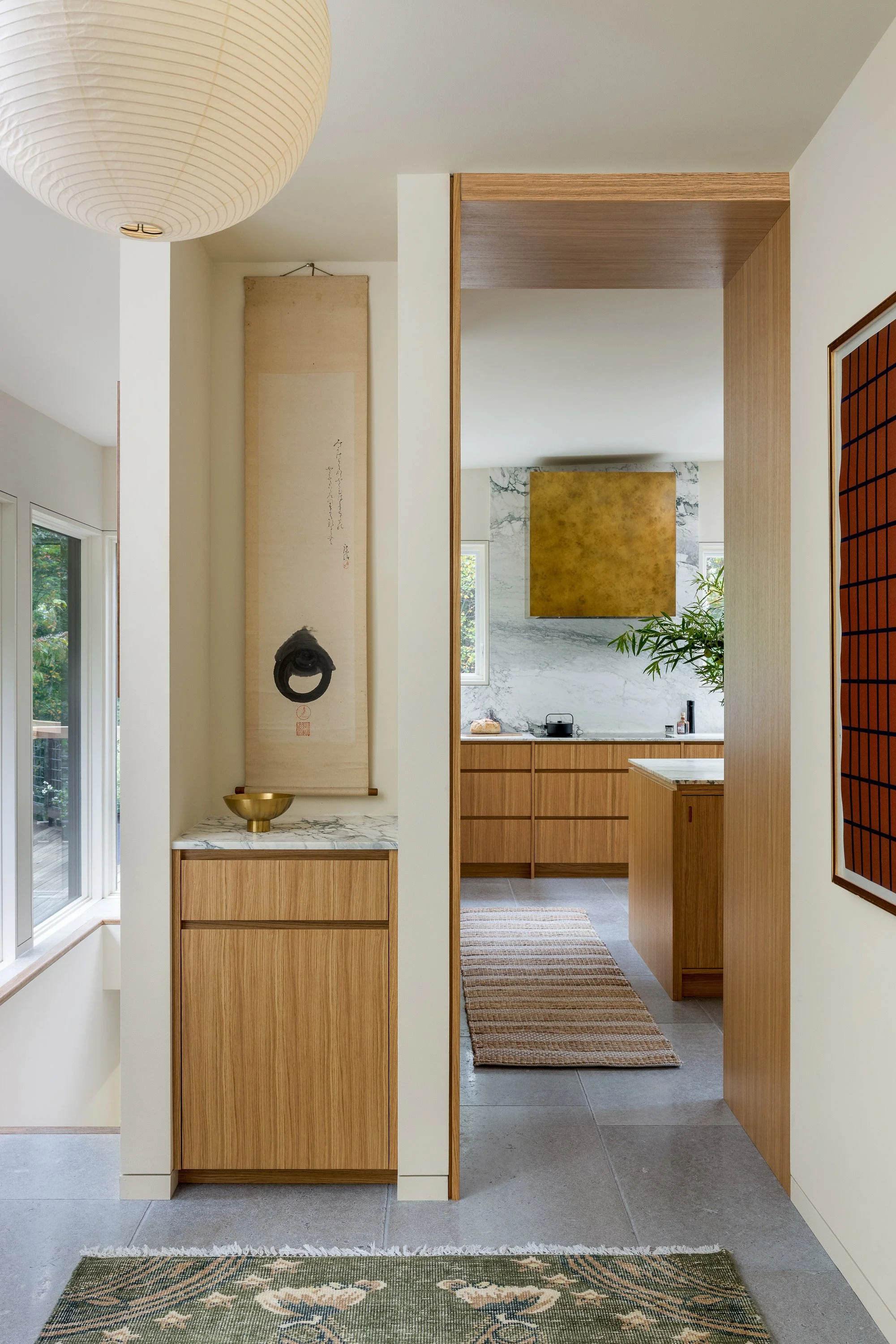Garrison Foundry Architecture white oak modern kitchen Hudson Valley