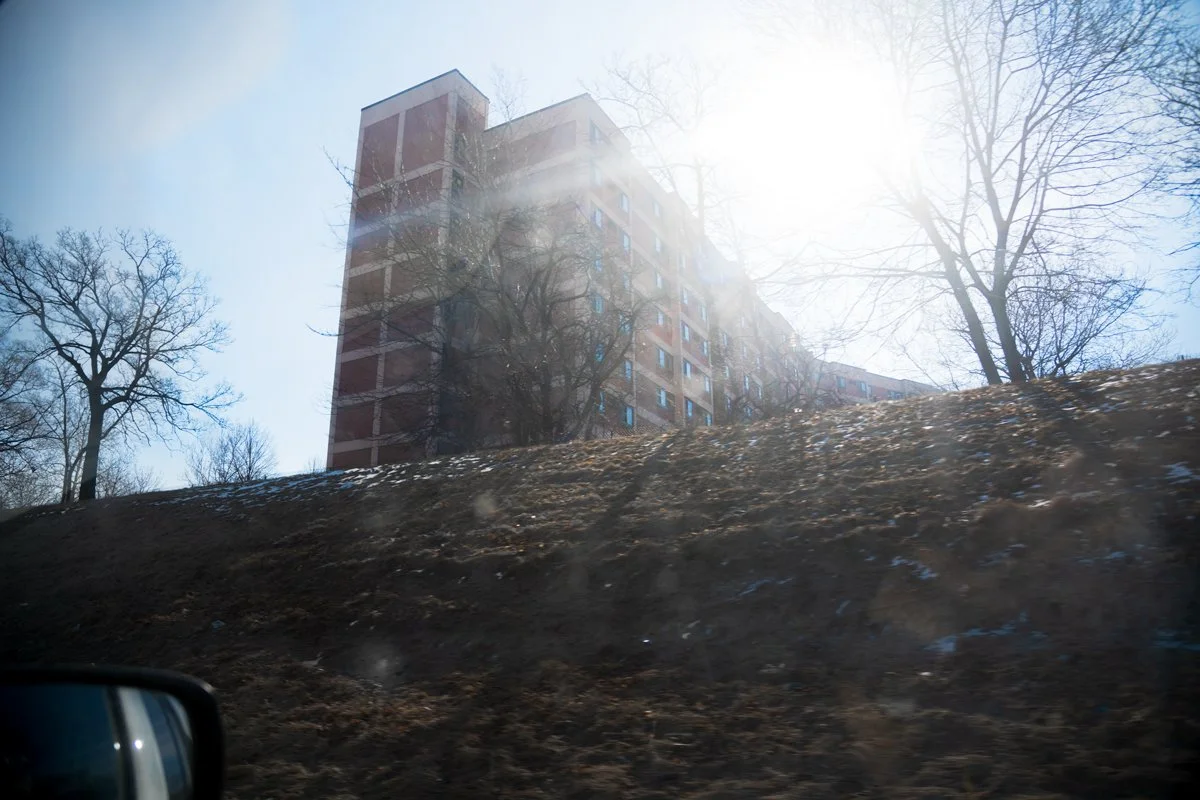 I-94 North, Blinding sunset