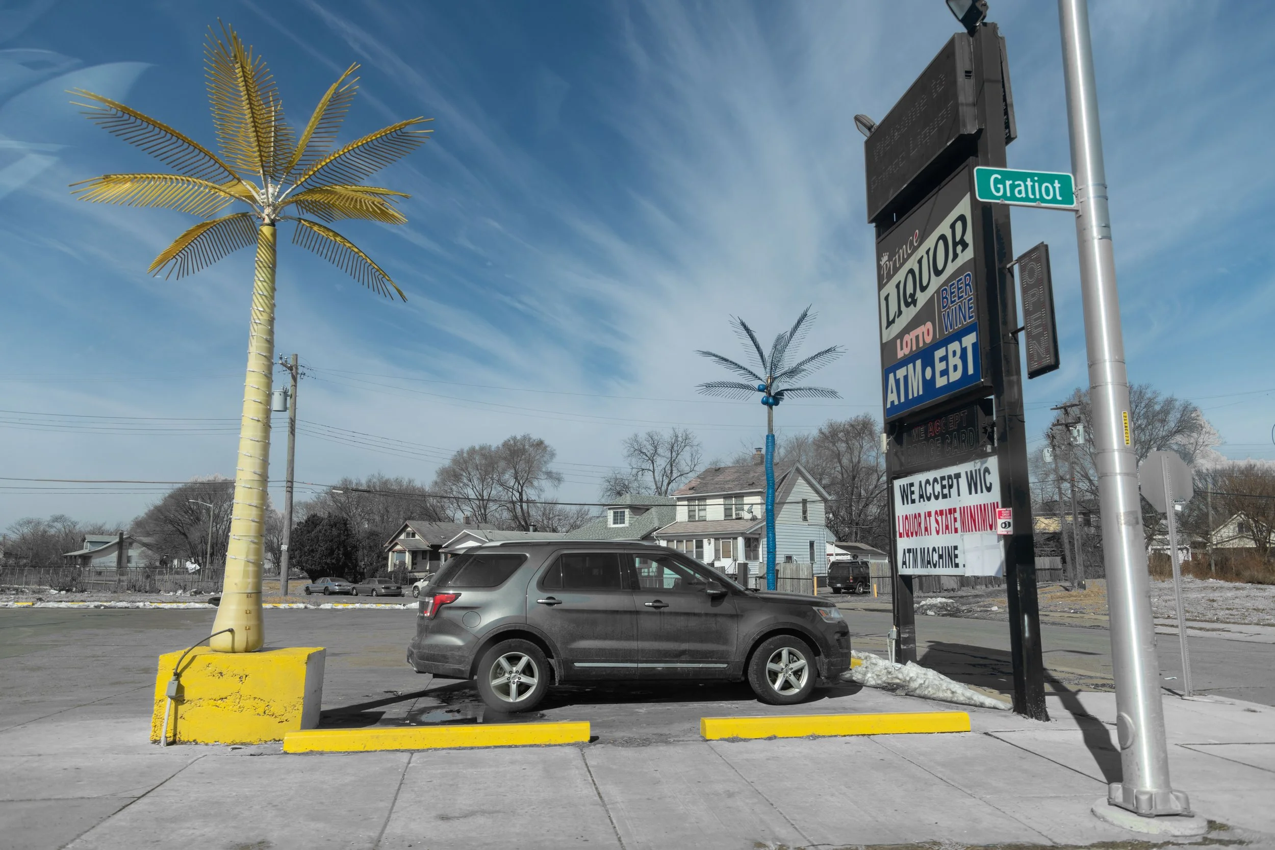 Gratiot Ave., palms