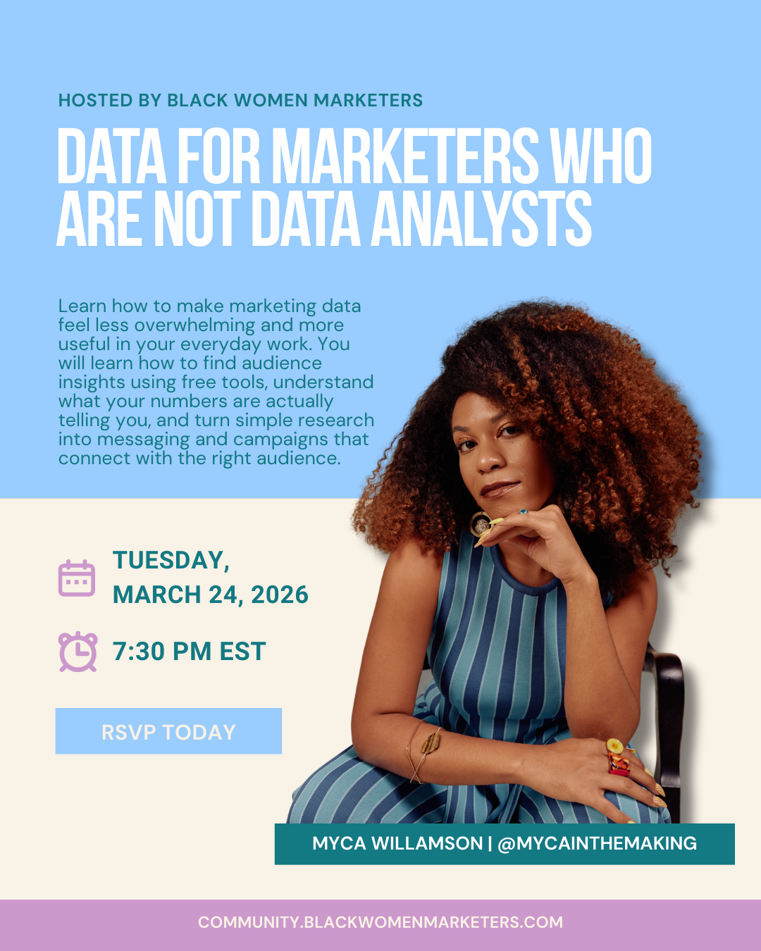Data for Marketers Who Are Not Data Analysts with Myca Williamson