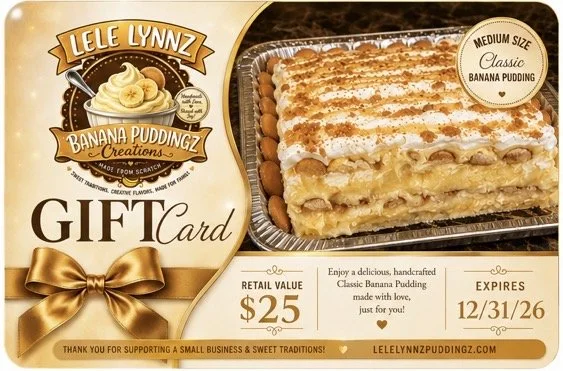 LeLe Lynnz Banana Puddingz Gift Cards