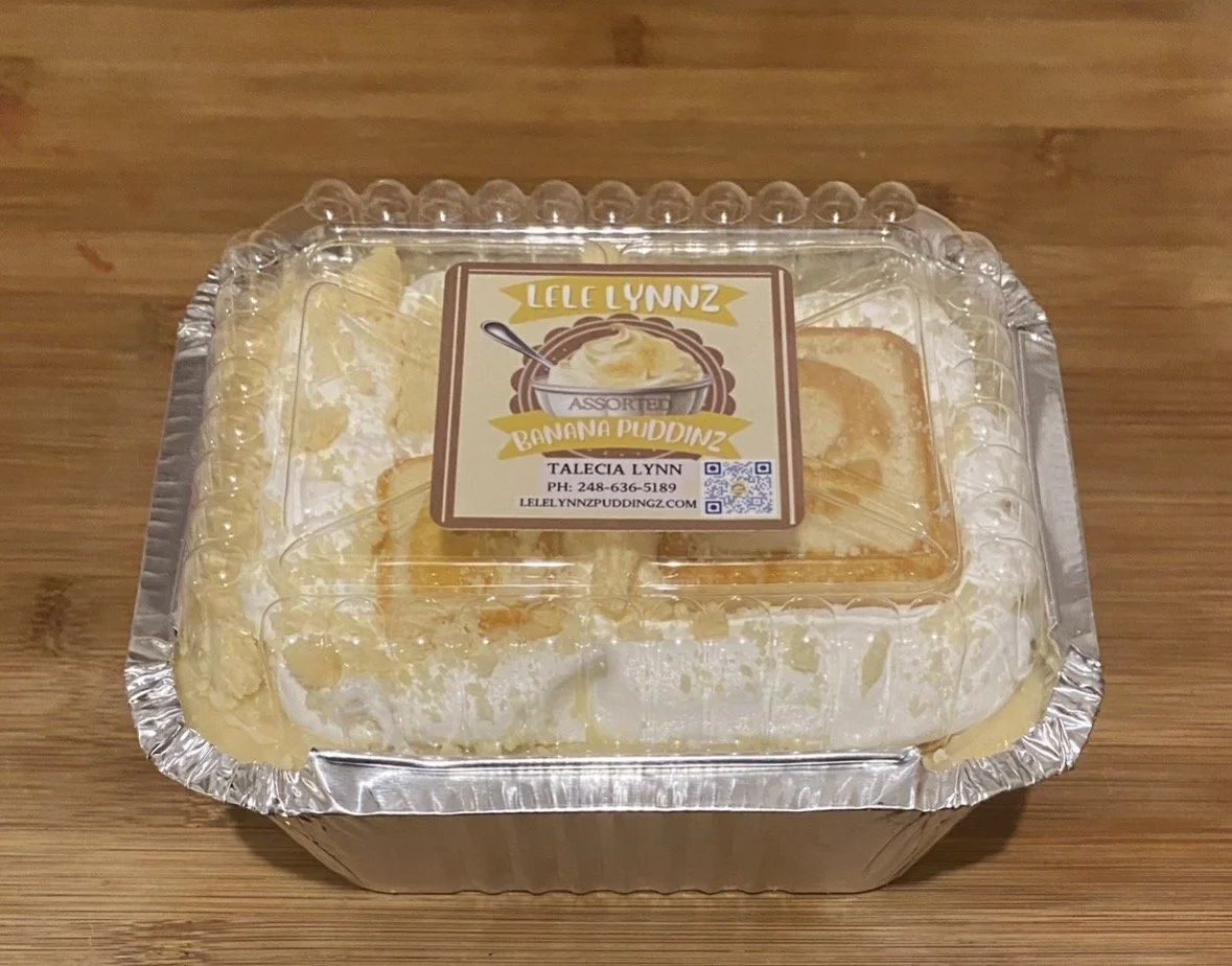Small Chessman Cookie Banana Pudding