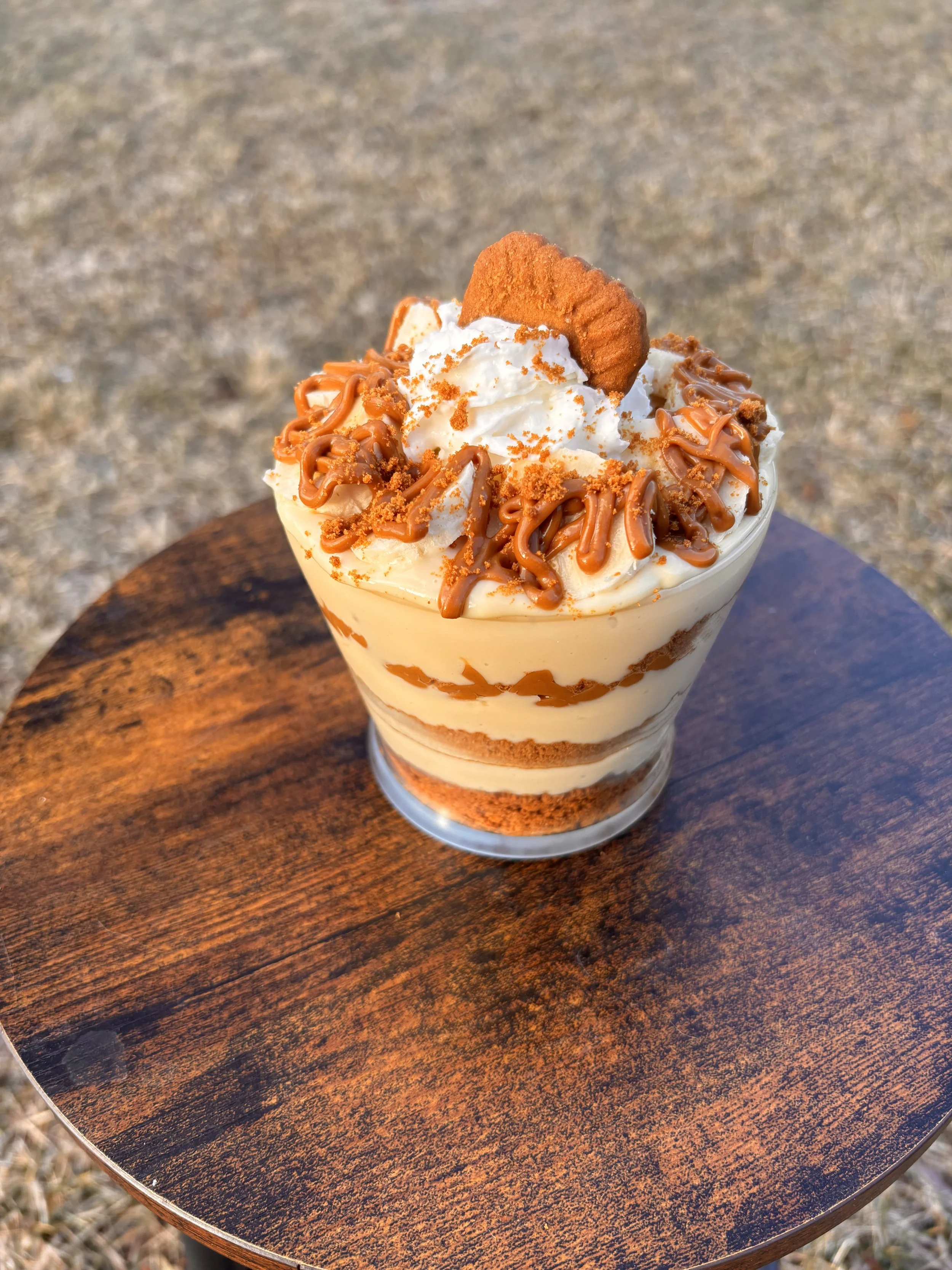 Small Biscoff Cookie Banana Pudding