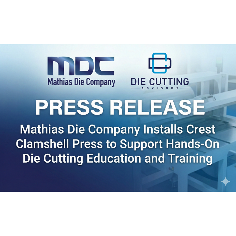 Mathias Die Company Installs Crest 32x47 Clamshell Press
