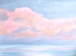 Pink Horizon 36x48 Original Painting
