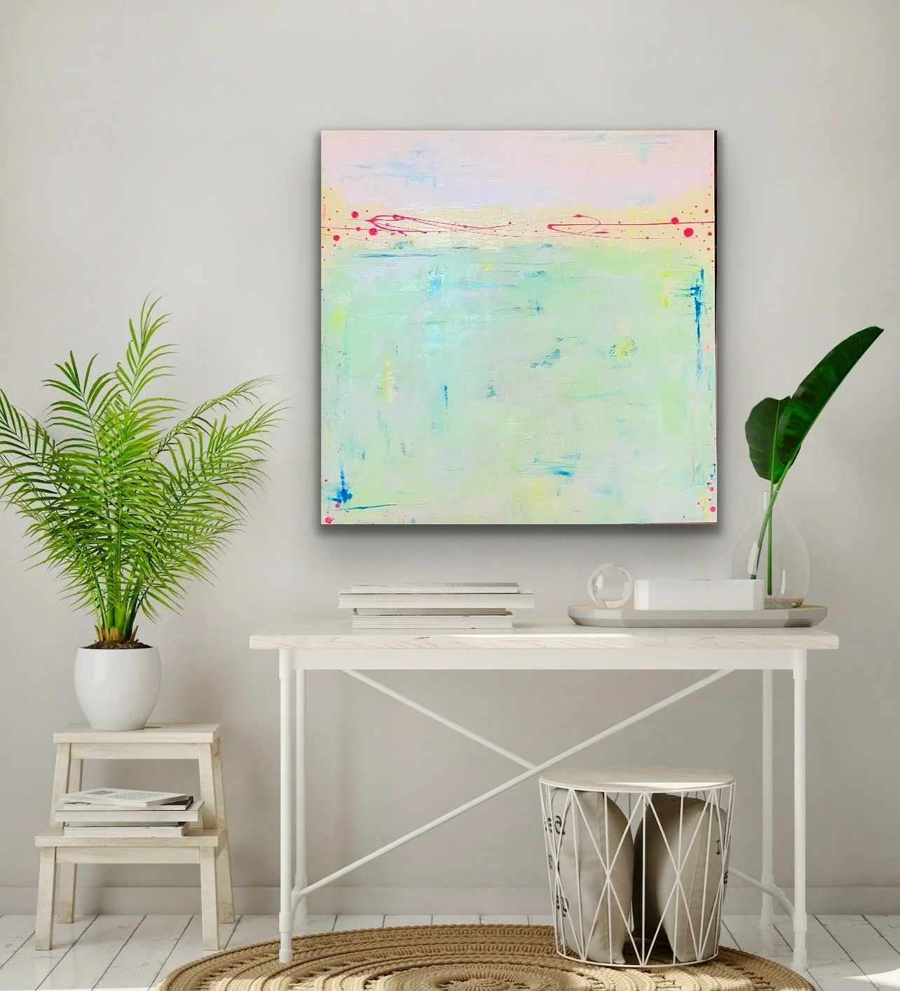 Aloha Spirit; 36x36 acrylic and oil pastel on canvas.  Inspired by the underwater world in Kauai. 

#originalart #kauai #kauailife #underwater #waterworld #acrylicpainting #abstractpaintingart #ocean