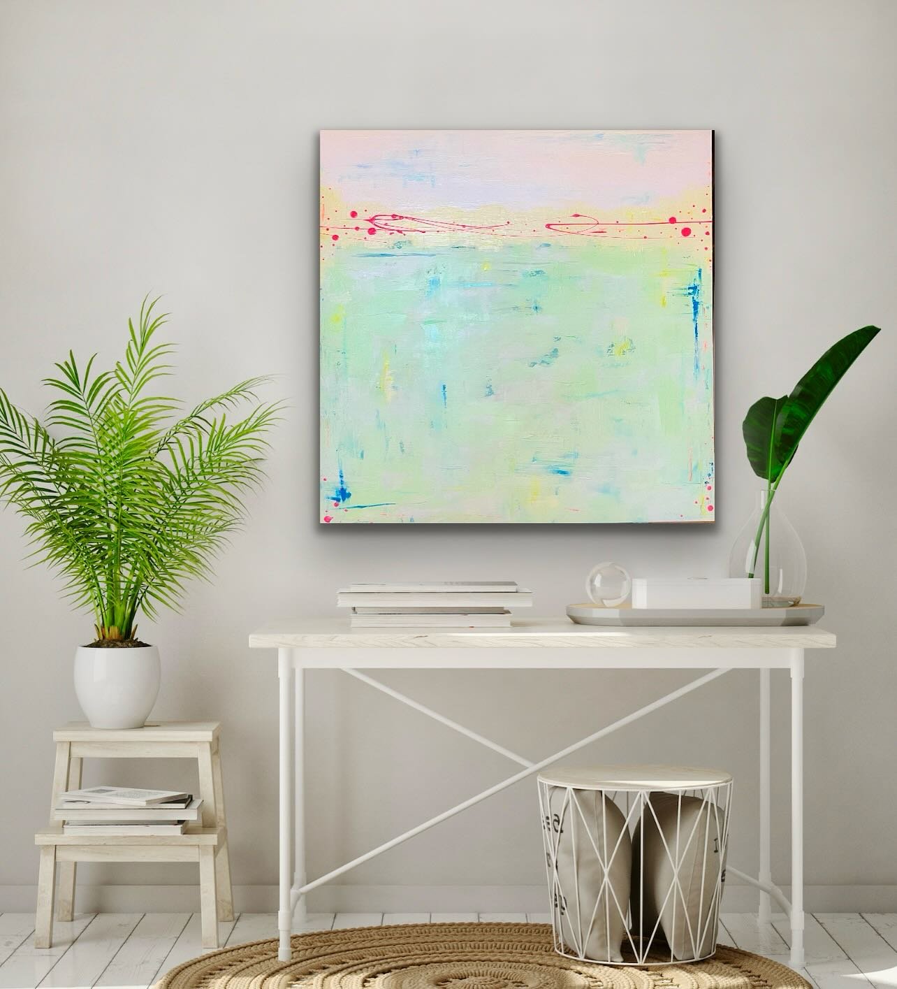 Aloha Spirit; 36x36 large scale acrylic and oil pastel abstract painting on canvas.  Inspired by the underwater world in Kauai. 

#originalart #kauai #kauailife #underwater #waterworld #acrylicpainting #abstractpaintingart #ocean