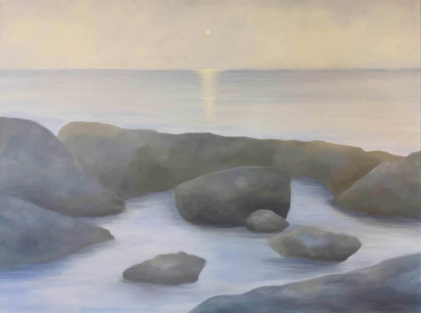 Blue Shore for Betty; 36x48; large scale acrylic abstract seascape painting on canvas to honor the wonderful and beloved mother of @mindymedick.  Thanks so much for the opportunity to be a part of this Mindy - it was an honor and a delight working wi