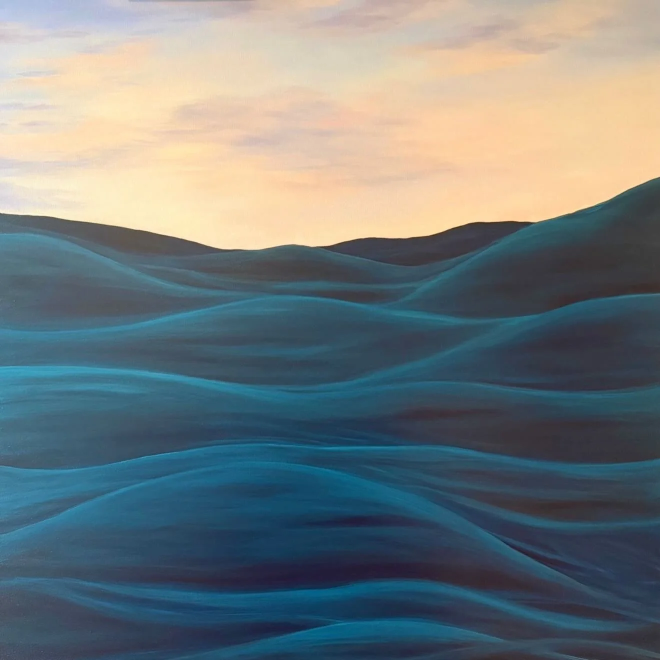 A Deeper Wave
36x36
Acrylic on canvas 

There is a deeper wave than this
Rising in the land
There is a deeper wave than this
Nothing will withstand
I say love is the seventh wave
-Sting

#abstractlandscape #seascapepainting #acrylicpainting #coastala