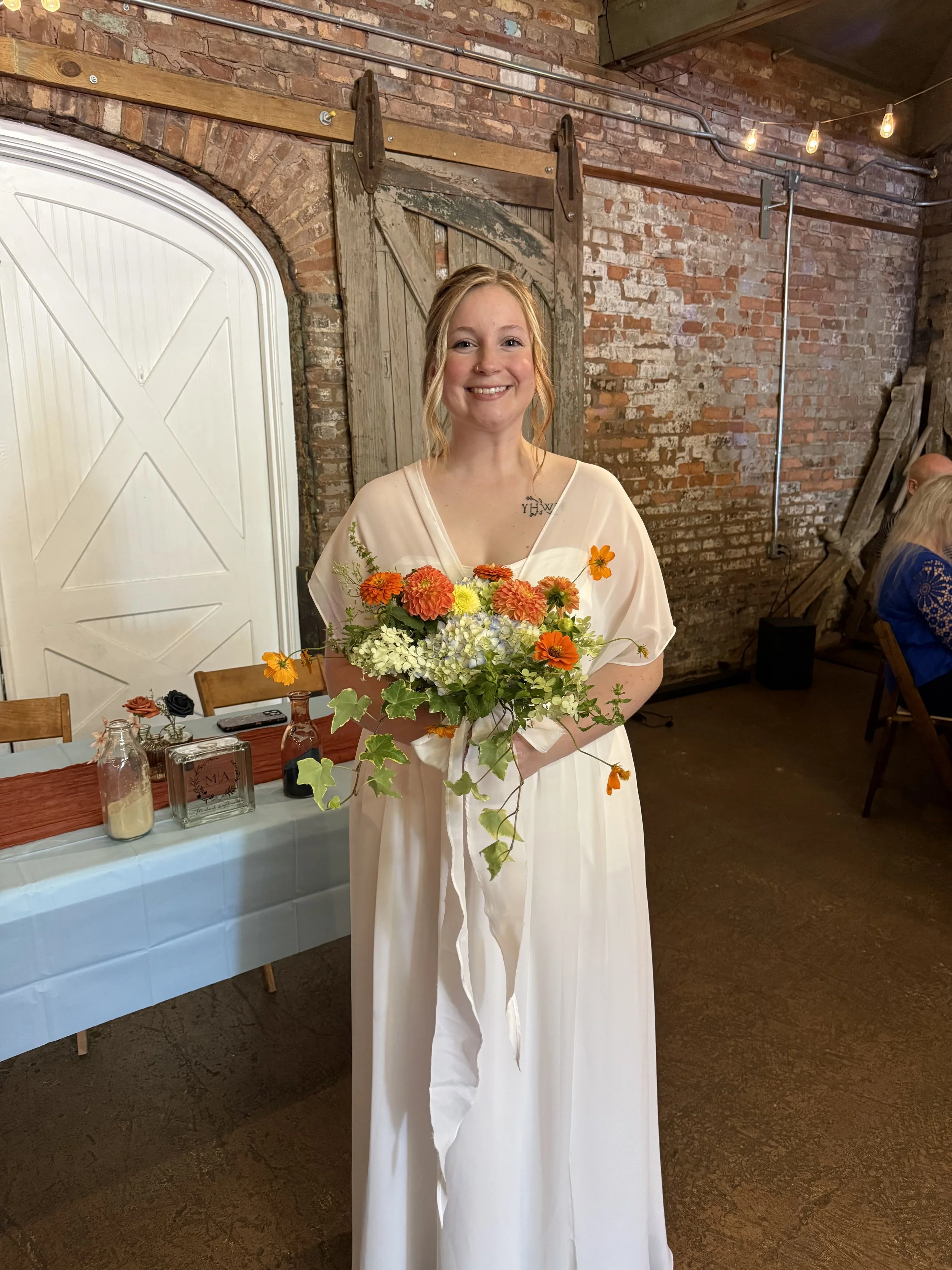 Bridal Bouquet and Boutonnière