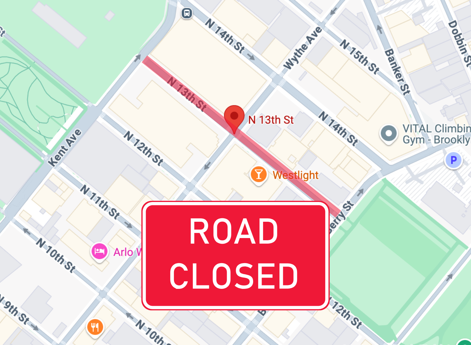 North 13th Street Upcoming Closure
