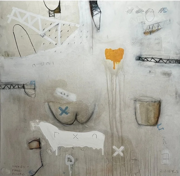  48” x 48" Mixed Media on Canvas  $4,100.00 