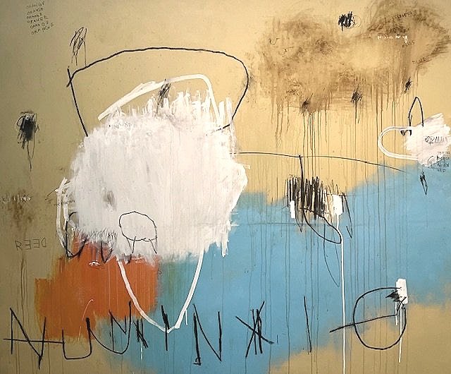  72” x 82” Mixed media on canvas 2024  $7,900 