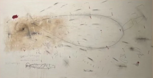  30” x 60” Mixed media on panel  $3,600 