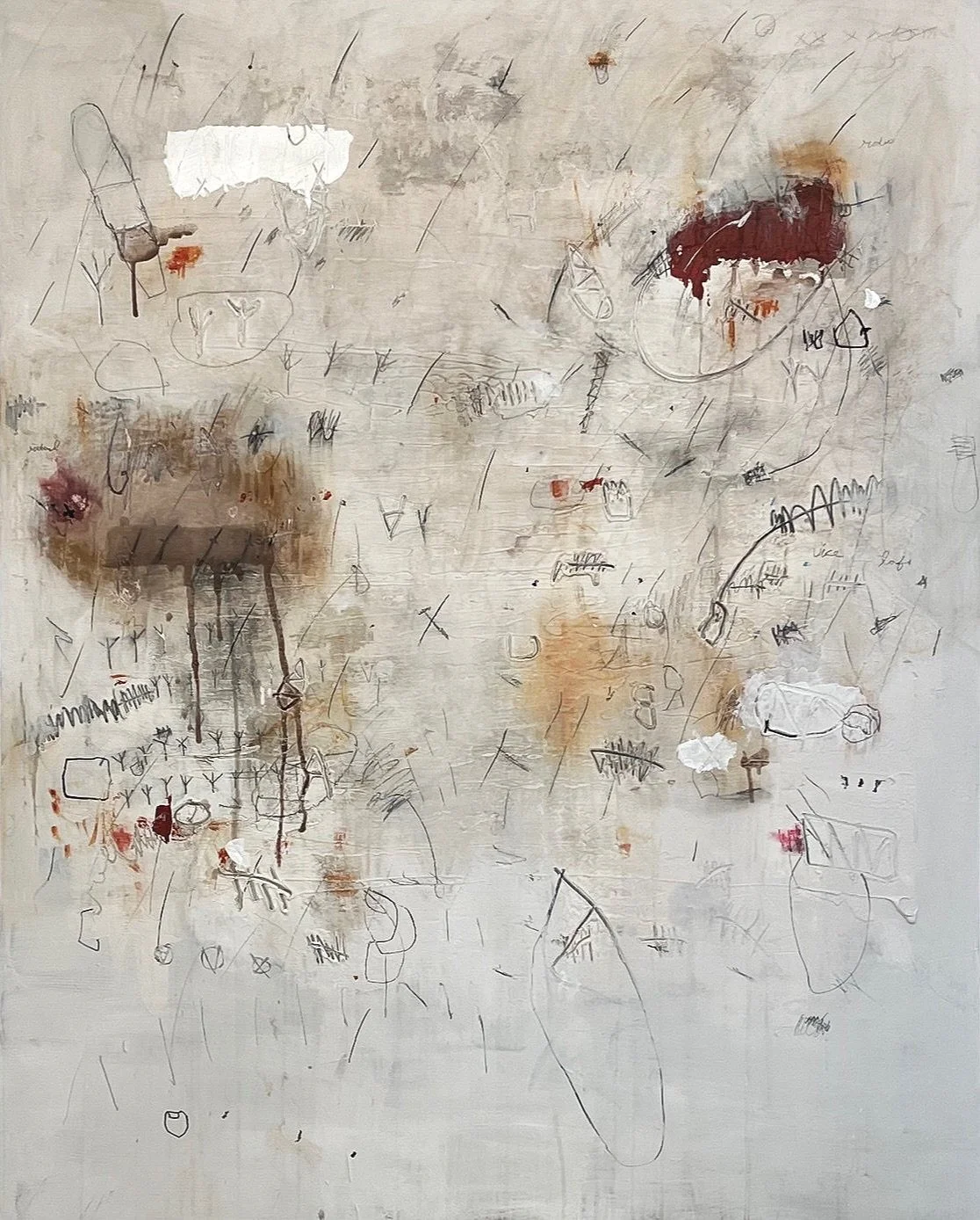  48" x 60" mixed media on canvas  $4,400.00 