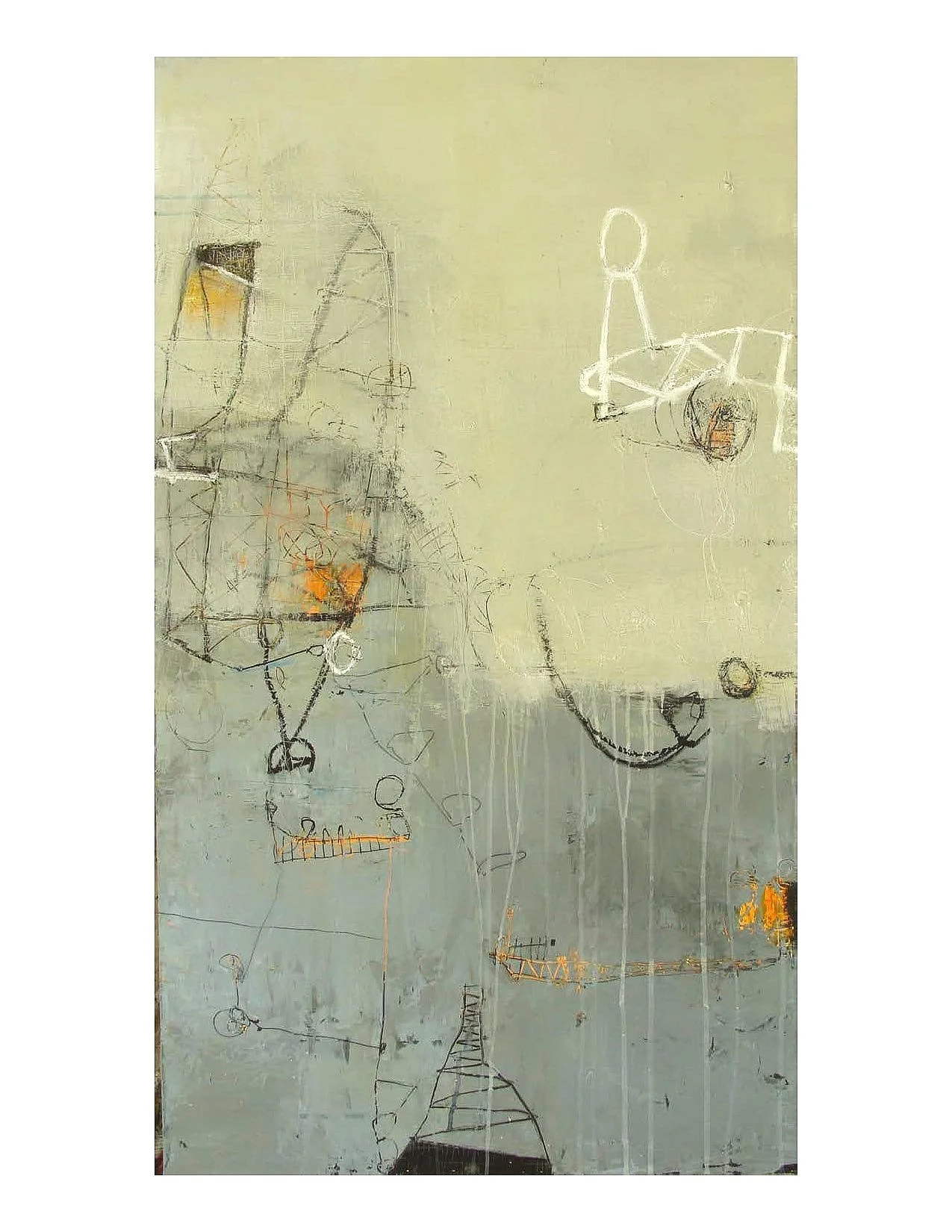  26" x 48" Acrylic and mixed media on panel  $2,800.00   