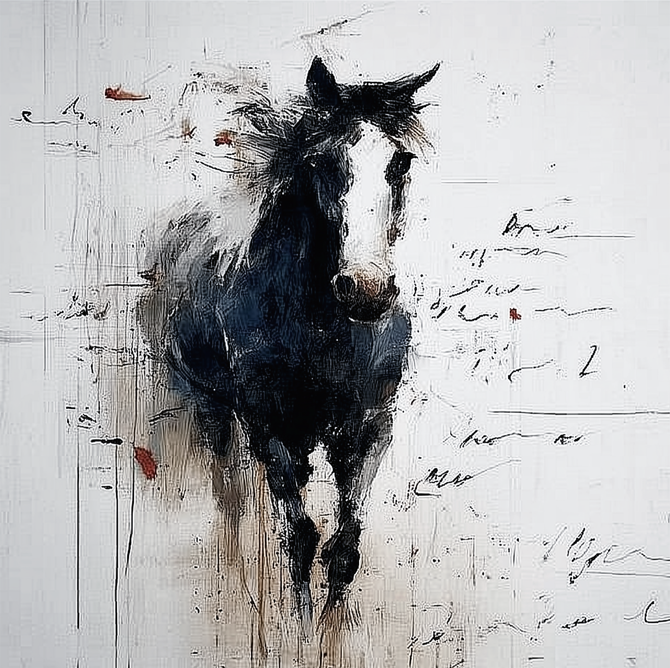 30" x 30" Mixed Media on Canvas. $2,500.00