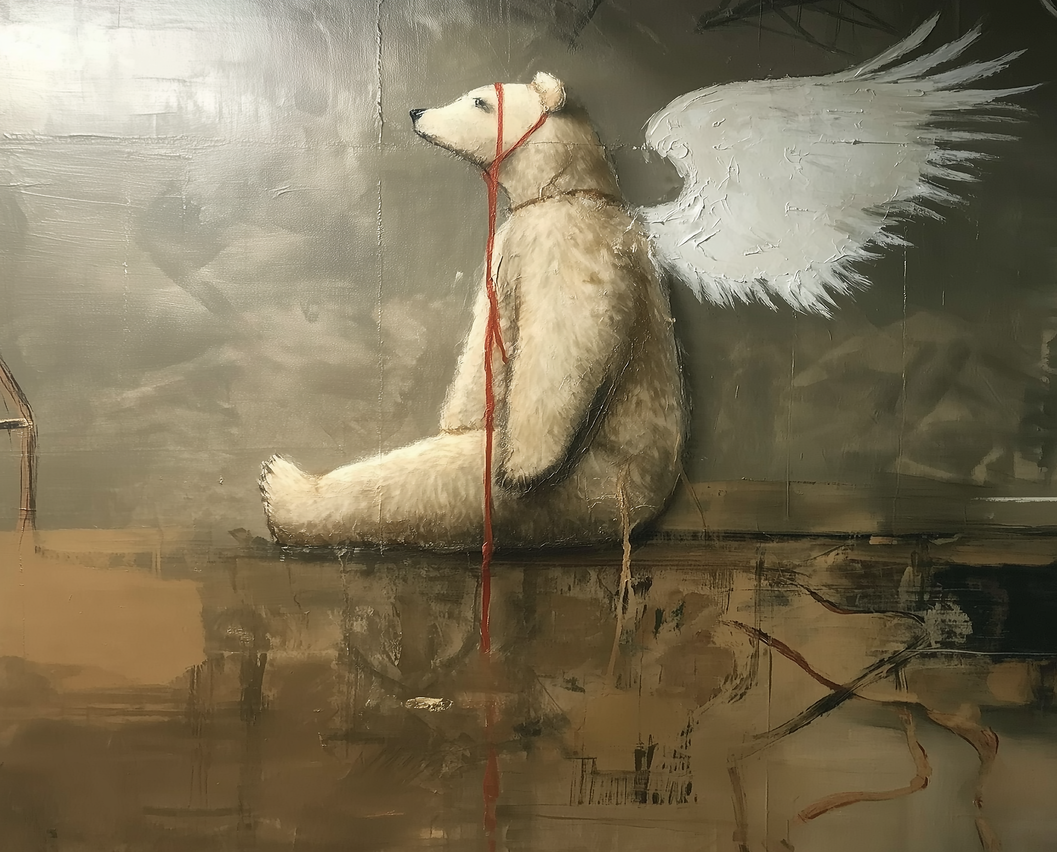  30” x 24” Mixed Media on Canvas. $2,600.00 