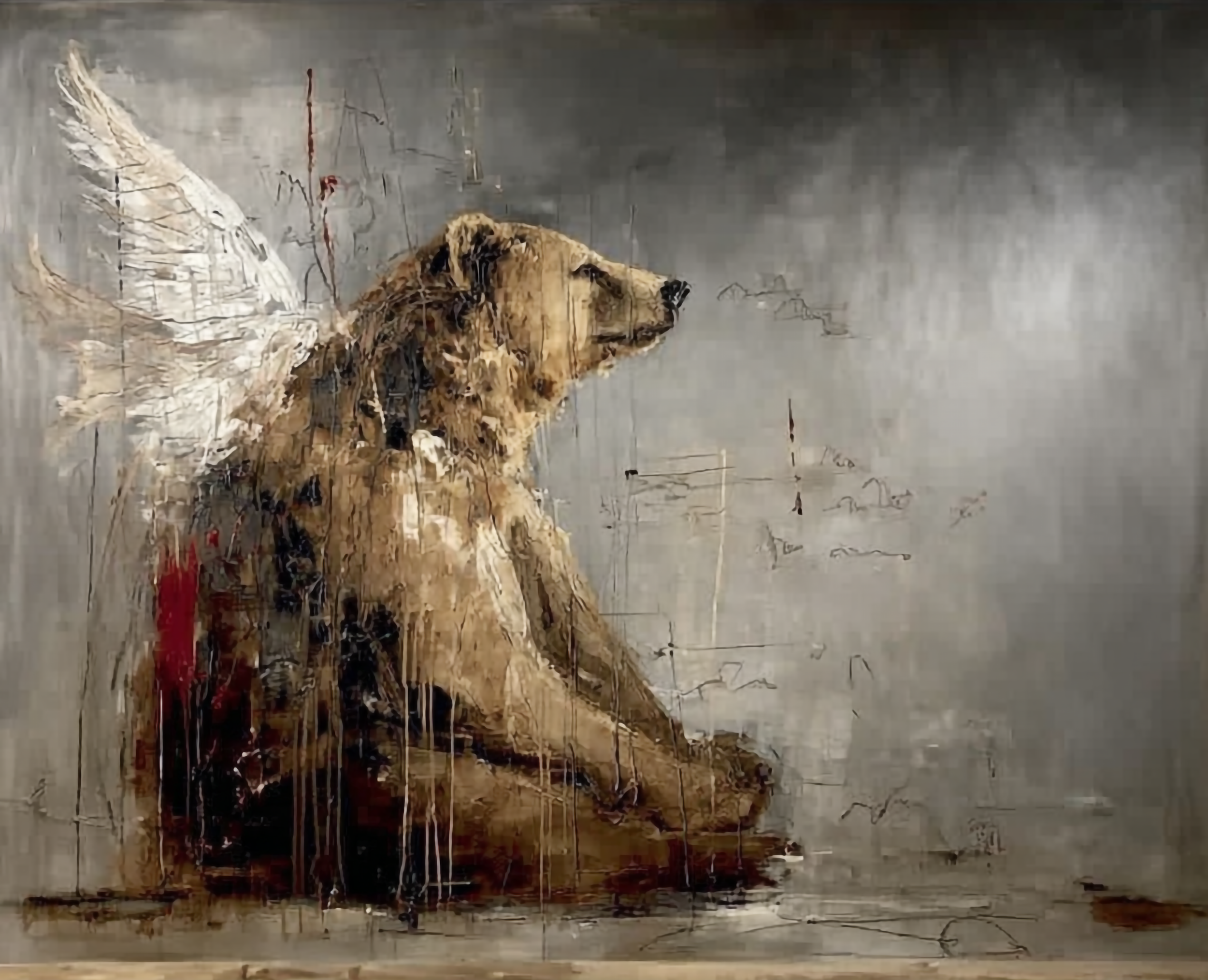  30” x 30” Mixed Media on Canvas. $2,600.00 