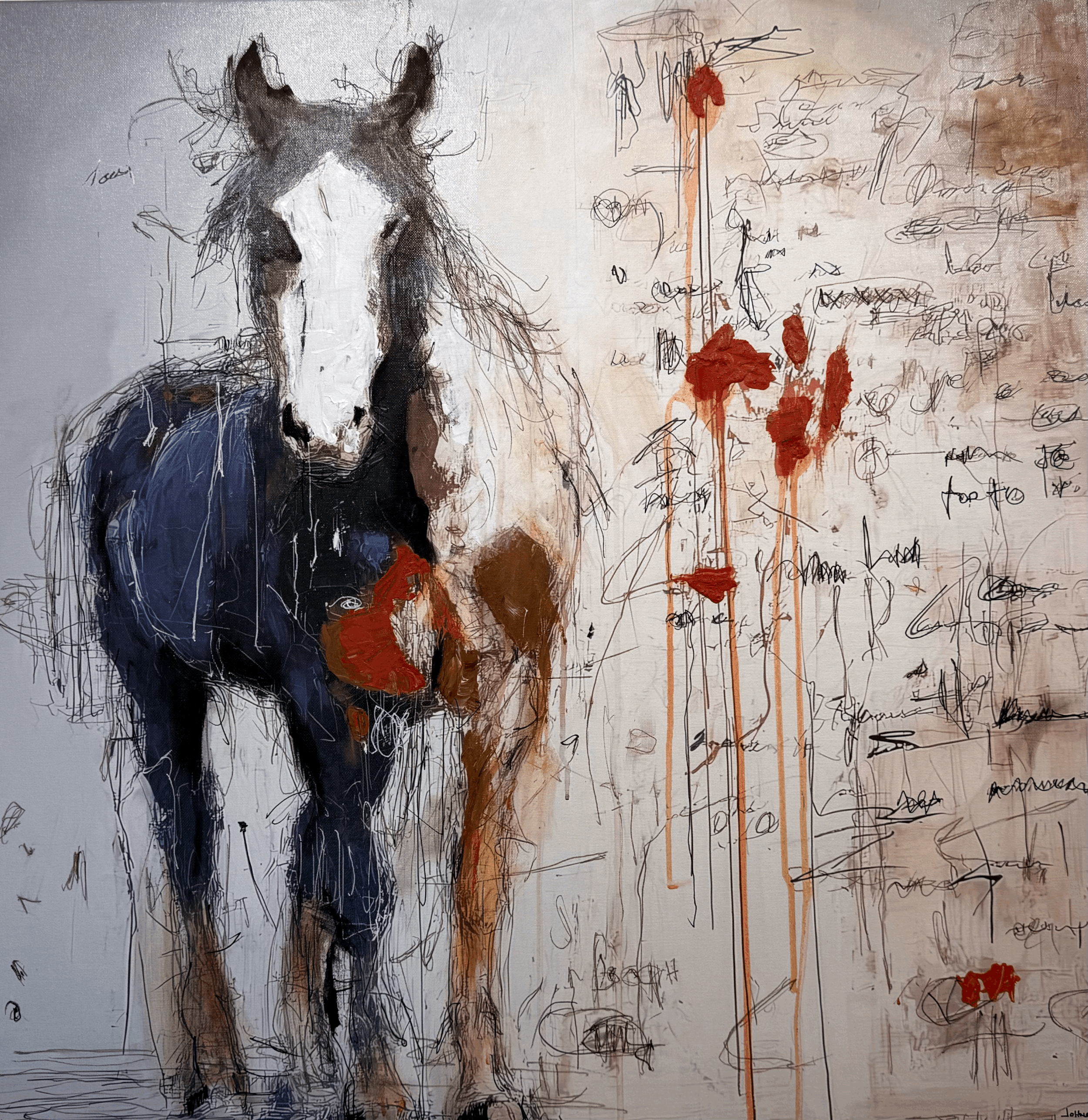  30” x 30” Mixed Media on Canvas $2,400 