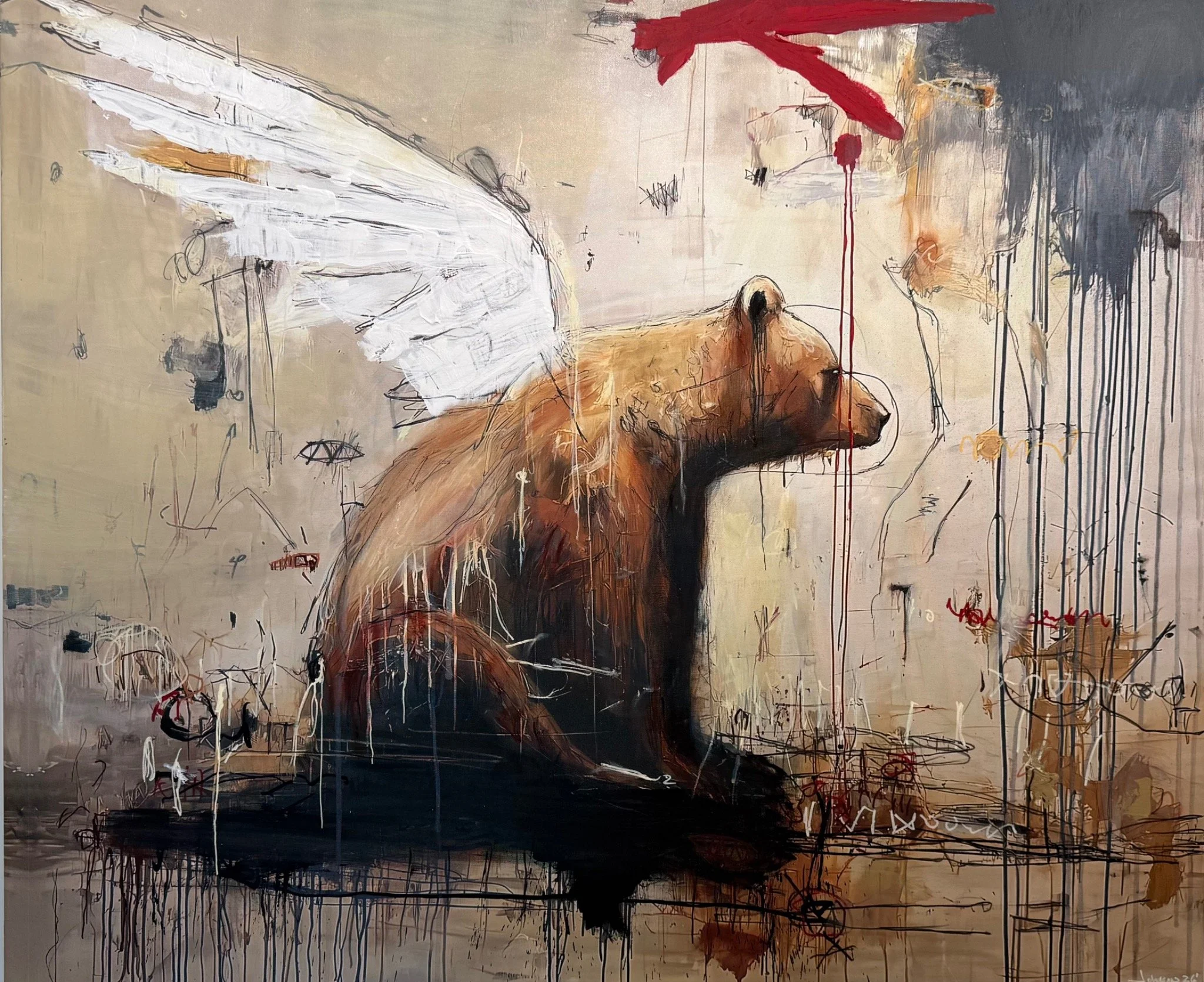  48" x 40" mixed media on canvas $3,850 SOLD 