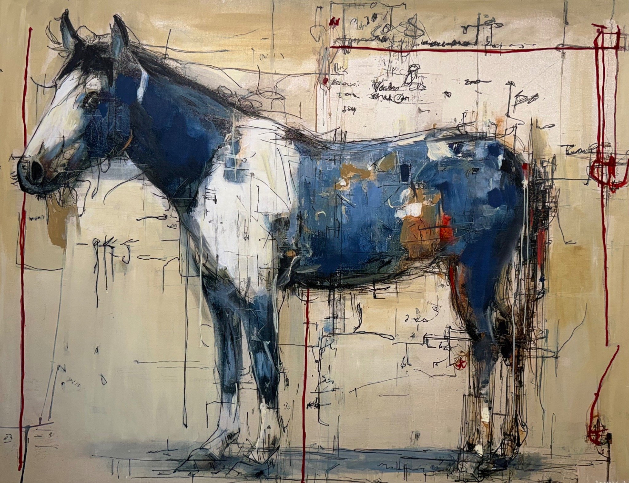  34" x 26" mixed media on canvas $1,900 