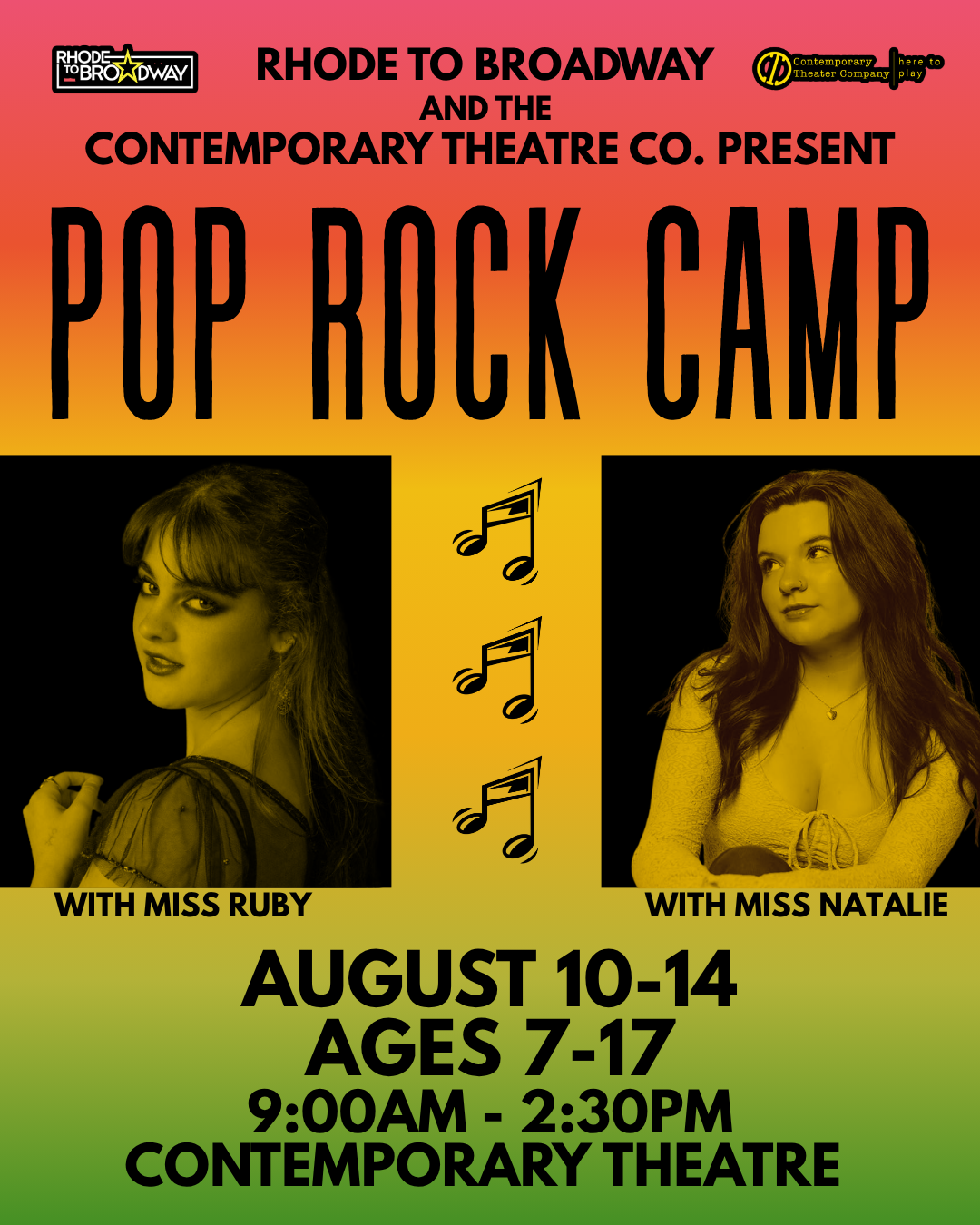 Pop Rock Summer Camp Experience | 8/10-8/14 | Ages: 7-17