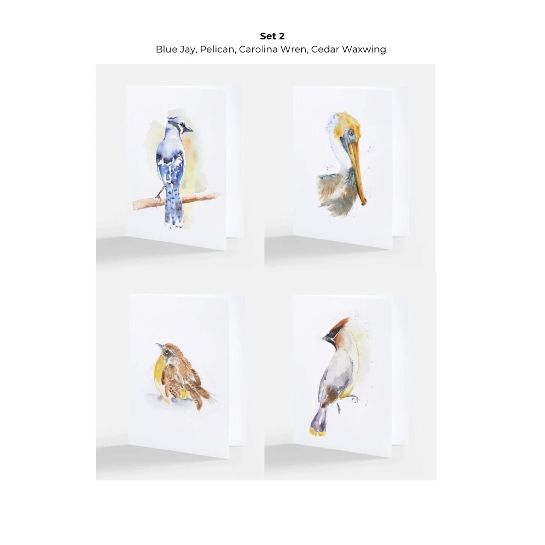 Bird Note Cards - Set 2