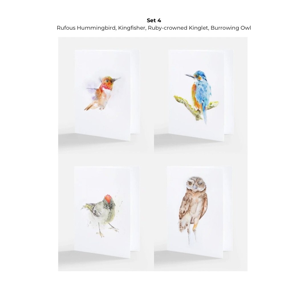 Bird Note Cards - Set 4